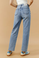 Manhattan High Rise Straight Ankle Jeans HJ160 Hey Joanie