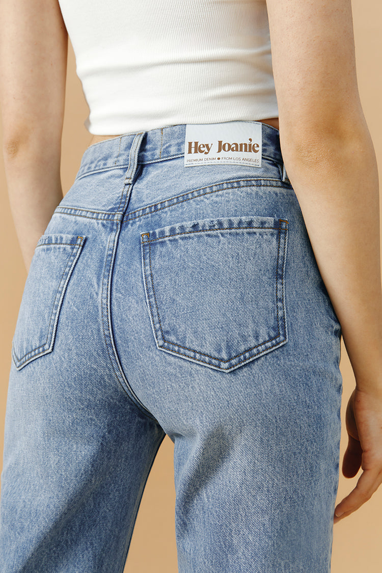 Manhattan High Rise Straight Ankle Jeans HJ160 Hey Joanie