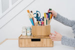 Bamboo Rotating Organizer