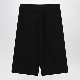 Bermuda Wide Black In Cotton - By Baano