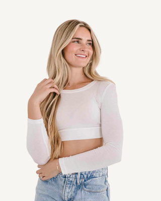 Crew Neck Long Sleeve Halftee - By Baano