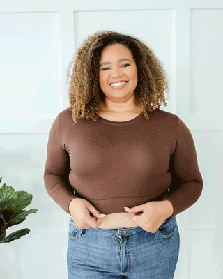 Crew Neck Long Sleeve Halftee - By Baano