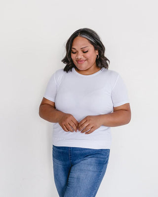 Crew Neck Boyfriend Full-Length - Layering Top - By Baano