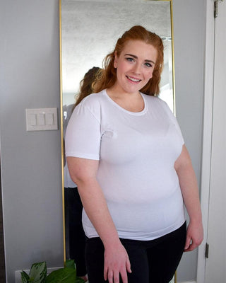 Crew Neck Boyfriend Full-Length - Layering Top - By Baano