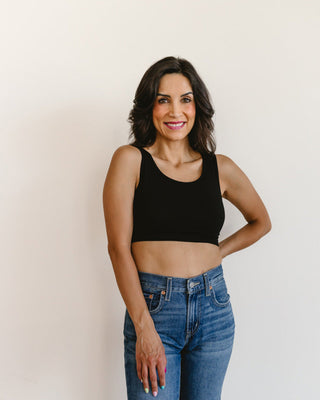 Classic Wide Strap Tank Halftee - By Baano