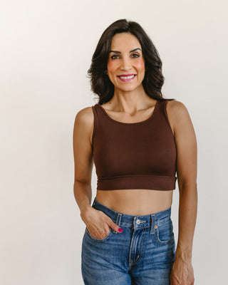 Classic Wide Strap Tank Halftee - By Baano