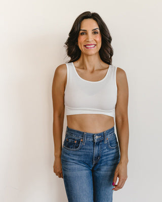 Classic Wide Strap Tank Halftee - By Baano