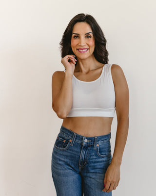 Classic Wide Strap Tank Halftee - By Baano