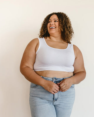 Classic Wide Strap Tank Halftee - By Baano