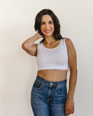 Classic Wide Strap Tank Halftee - By Baano