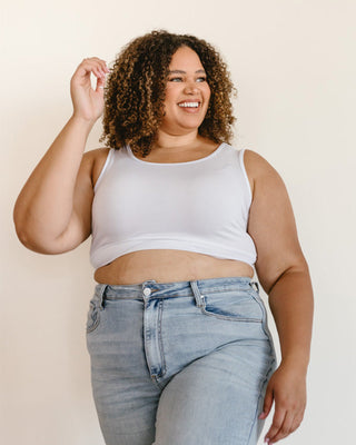 Classic Wide Strap Tank Halftee - By Baano