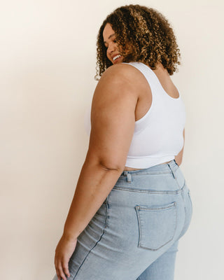 Classic Wide Strap Tank Halftee - By Baano