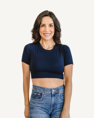 Crew Neck Boyfriend Halftee - By Baano