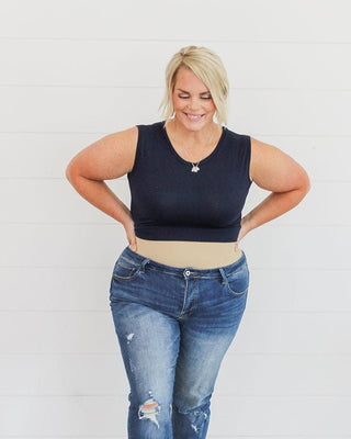 Crew Neck Tank Halftee - By Baano