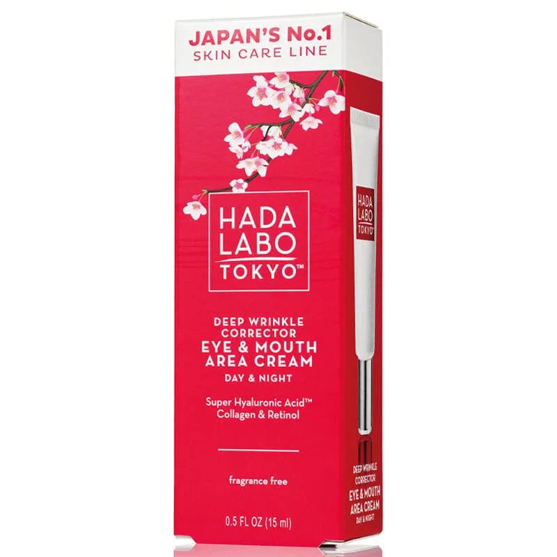 Hada Labo Tokyo Eye and Mouth Contour Anti-Wrinkle Cream 15 ml - By Baano