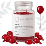 Lightweight Hair Oil Capsules - Nourishing Blend with Olive, Jojoba, Sunflower Seed and Rosemary Oil (Shine and Frizz Control) - 6 Pack with Display