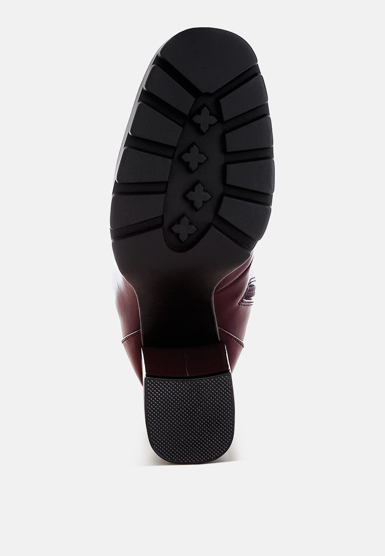 Hamiltons Lace Up Block Heel Boots