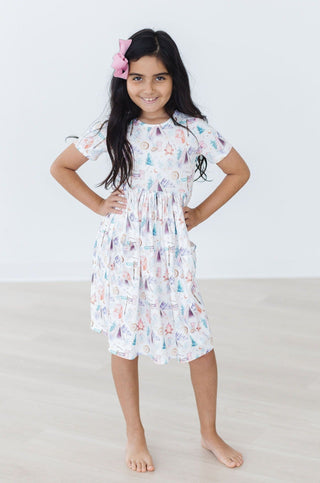 SALE Happy Camper S/S Pocket Twirl Dress - By Baano