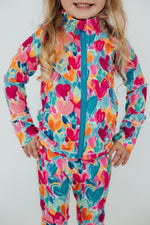 Heart Hustle Full-Zip Ruffle Active Jacket