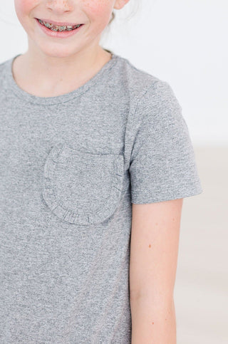 SALE Heather Gray T-Shirt Dress - By Baano