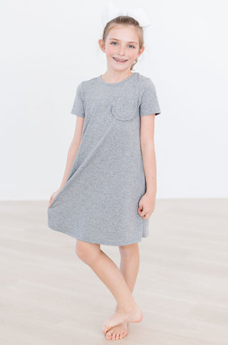 SALE Heather Gray T-Shirt Dress - By Baano