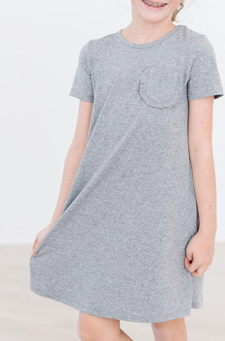 SALE Heather Gray T-Shirt Dress - By Baano