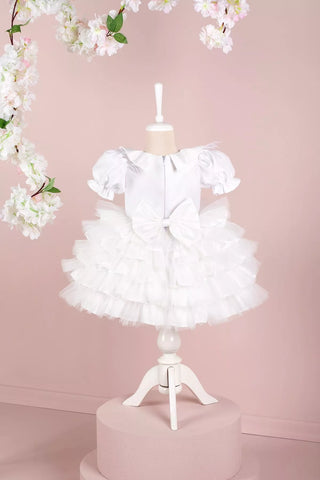 Helena White Party Dress