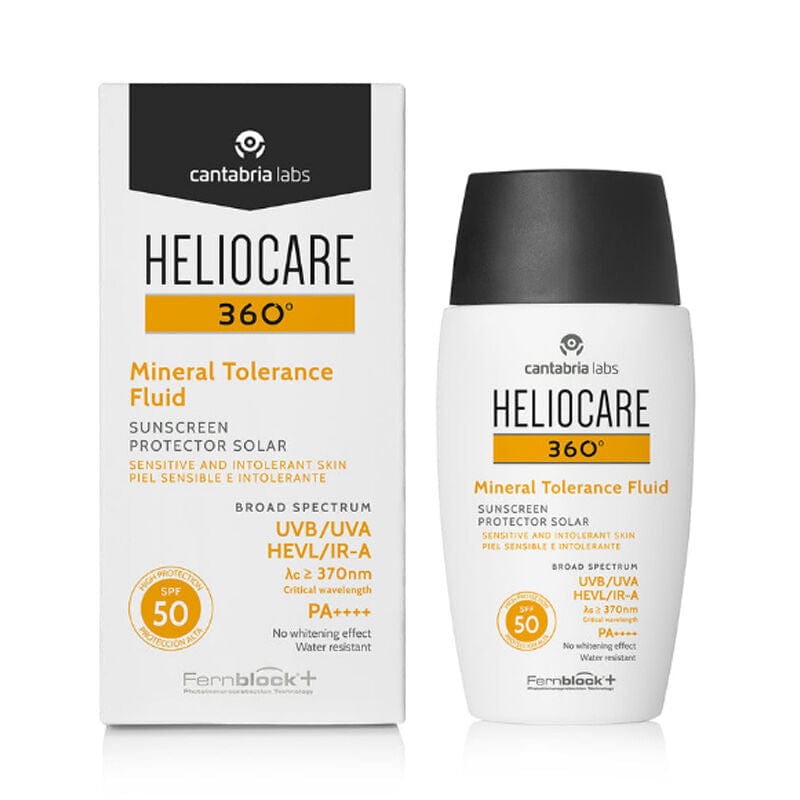 Heliocare 360 Mineral Tolerance Fluid SPF50 Sunscreen 50 ml - By Baano