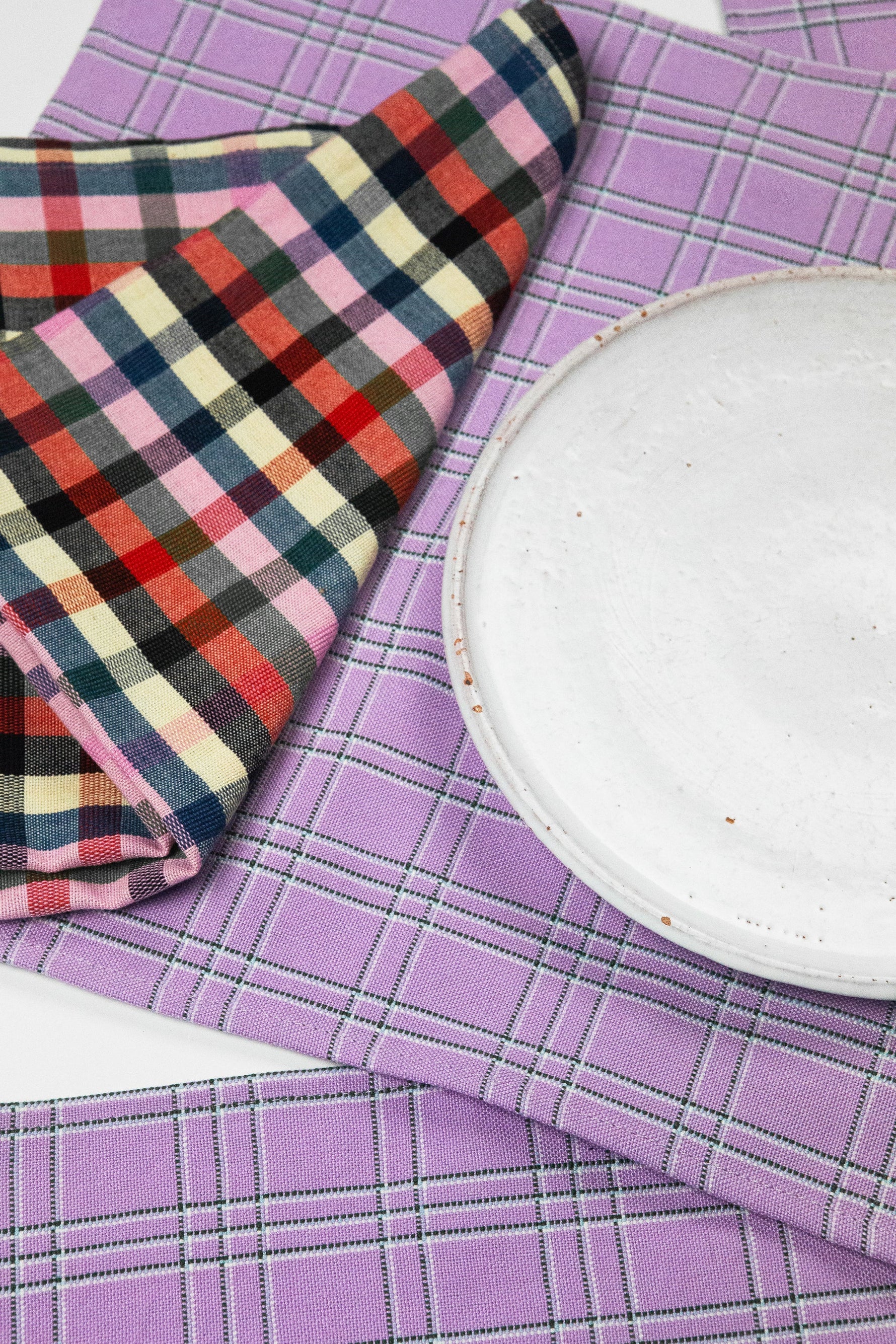 Chiapas Plaid Lilac Placemat