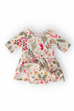 Holly Jolly Christmas 3/4 Sleeve Twirl Bodysuit