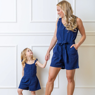 Flutter Button Front Romper - By Baano
