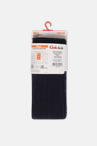 Conte-Kids Cotton Tights Miss 617 - Lace Pattern - By Baano
