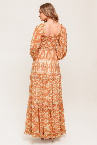 COSMOPOLITAN ELEGANCE WOVEN MAXI DRESS - By Baano