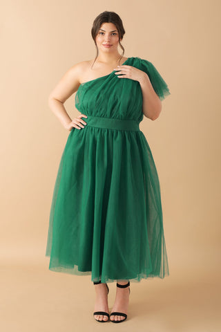 LIVELY CHARM TULLE MIDI DRESS - By Baano