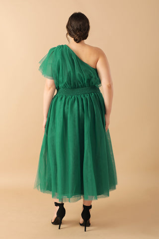 LIVELY CHARM TULLE MIDI DRESS - By Baano