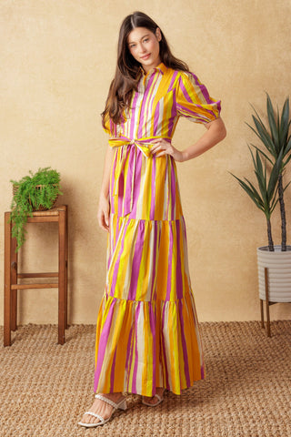 SOIREE SWEETNESS POPLIN MAXI DRESS - By Baano