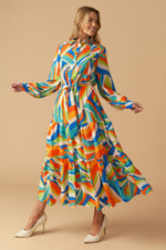 GLAM ATTITUDE WOVEN MIDI SHIRT DRESS - By Baano