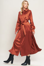 IT'S YOUR PLACE WOVEN MIDI DRESS Flying Tomato