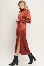 IT'S YOUR PLACE WOVEN MIDI DRESS Flying Tomato