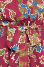 FLORALLY CHIC WOVEN MIDI DRESS Flying Tomato