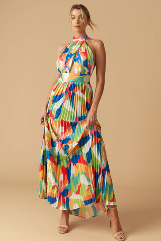 KEEP BLOOMING WOVEN MAXI DRESS - By Baano