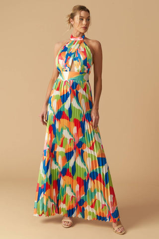 KEEP BLOOMING WOVEN MAXI DRESS - By Baano
