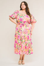 IT STARTS NOW WOVEN MIDI DRESS - By Baano