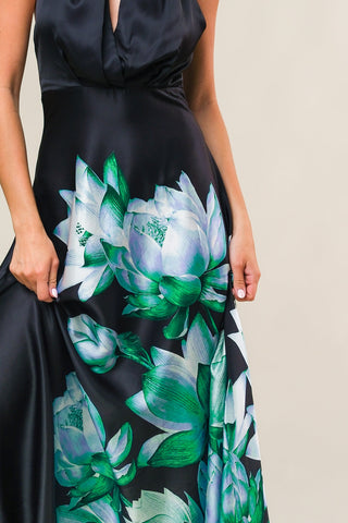 INSATIABLE FEELING WOVEN MIDI DRESS - By Baano