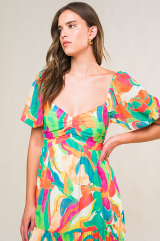 EXCEPTIONAL EXPRESSION WOVEN MAXI DRESS - By Baano
