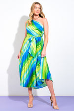 EXUBERANT ELEGANCE WOVEN MIDI DRESS - By Baano
