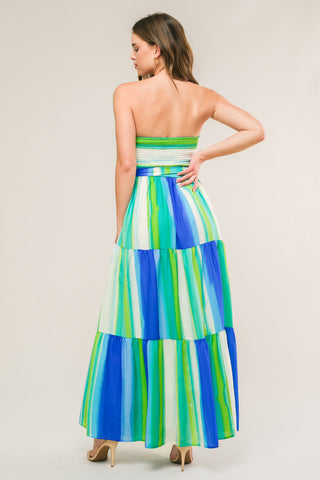 STICK TO THE PLAN WOVEN MIDI DRESS - By Baano