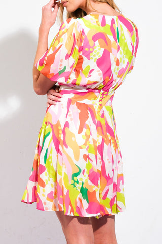 CUTE CERTAINTY WOVEN MINI DRESS - By Baano