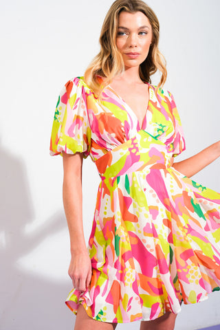 CUTE CERTAINTY WOVEN MINI DRESS - By Baano