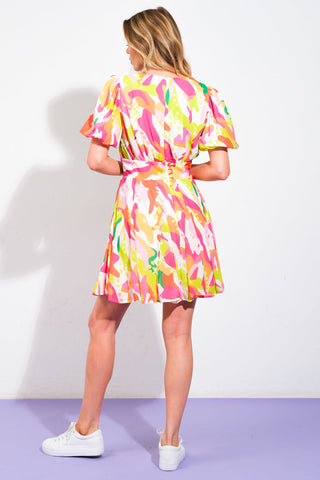 CUTE CERTAINTY WOVEN MINI DRESS - By Baano